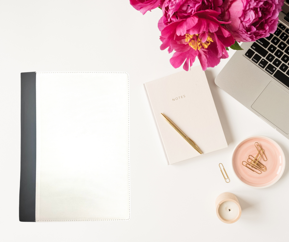 Sublimation Notebook Portfolio – Letter Size, Fabric, with Pad & Storage Pockets