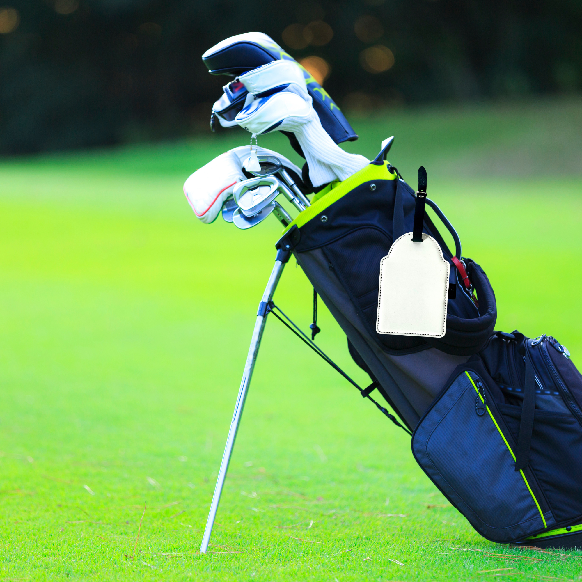 PU Leather Sublimation Golf Tee Set