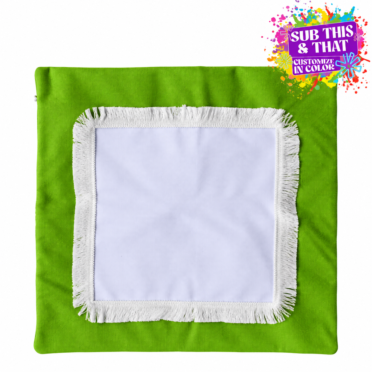 Sublimation Patch Pillow Cover – 15.75" × 15.75"