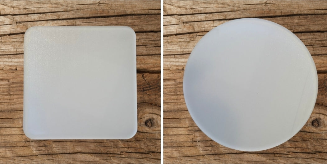 Sublimation Acrylic Coasters – 3.75&quot; Circle &amp; Square Blanks
