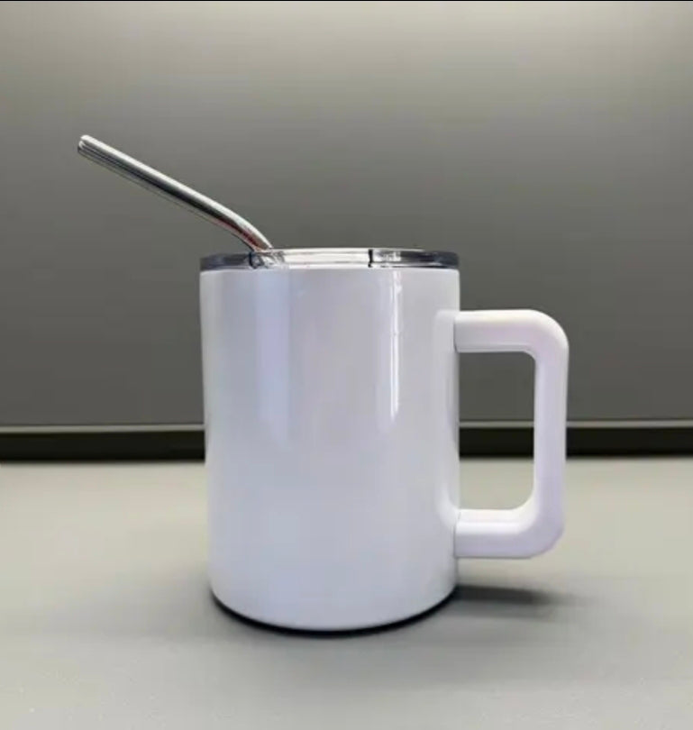 10oz Stainless Steel Sublimation Coffee Mug (Slide-Top Lid)