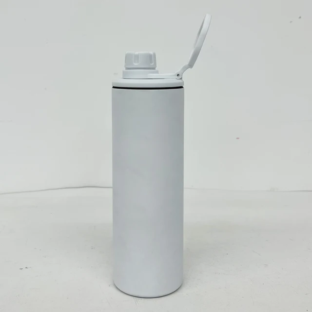 Sublimation Matte 20oz Sports Water Bottle With Dual Lids