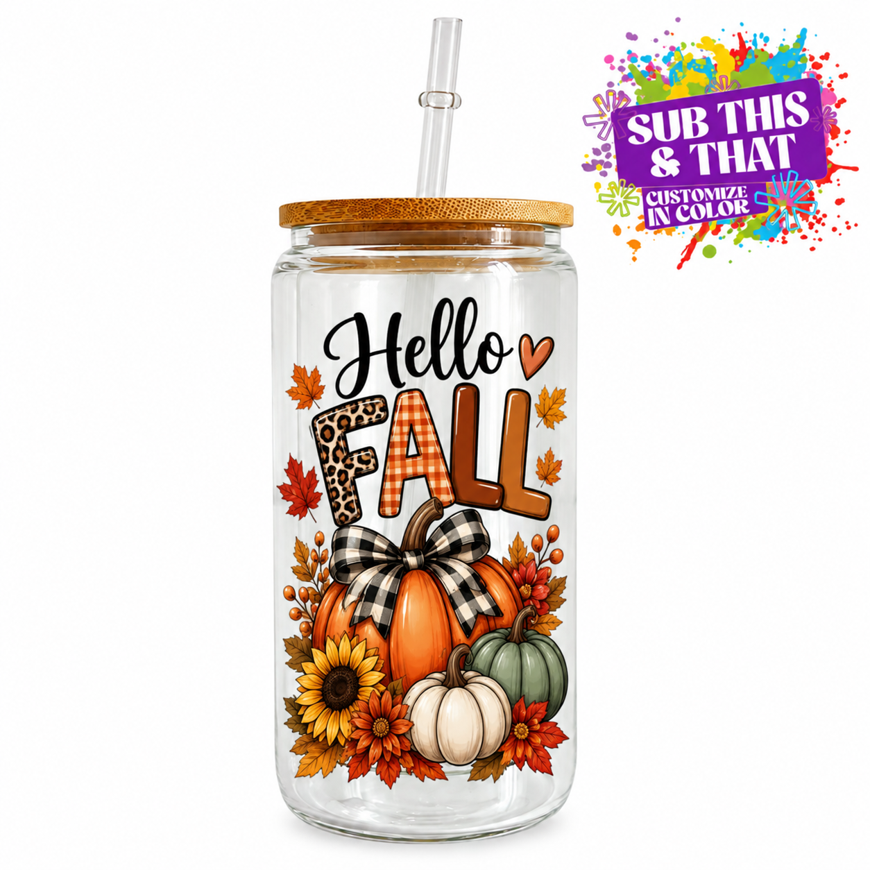 12oz Sublimation Ready Double-Walled Snow Globe Glass Can Tumbler