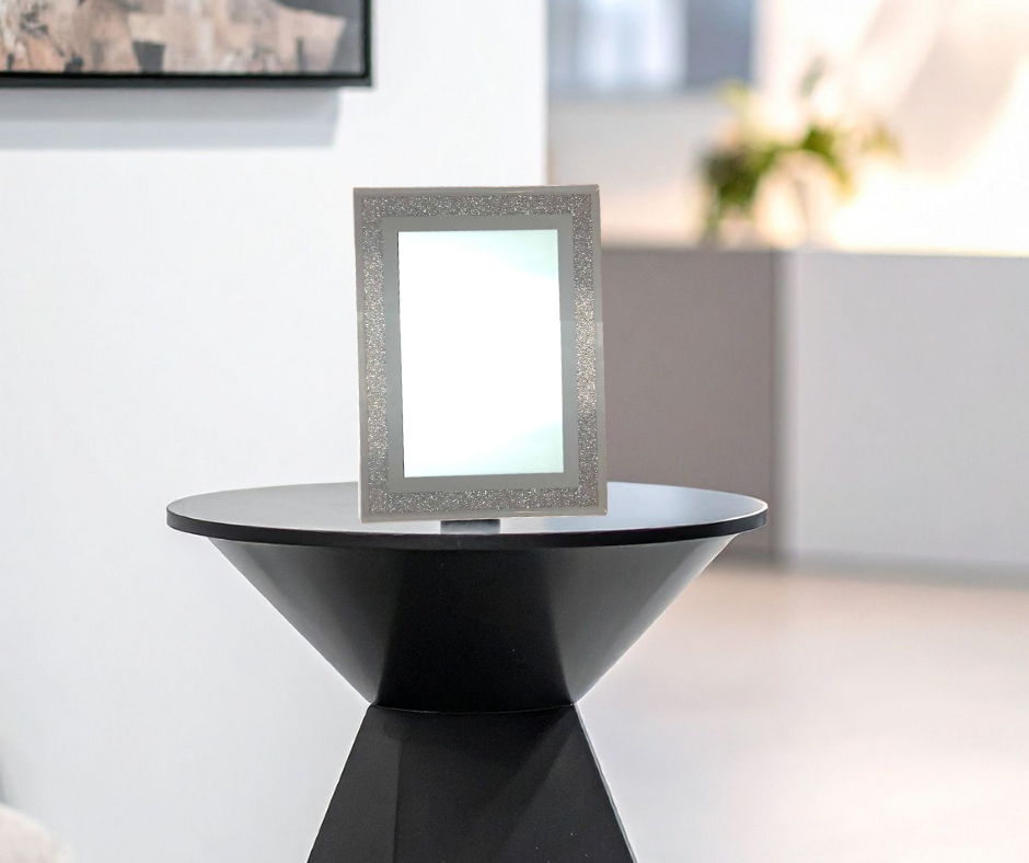 Sublimation Glitter Glass Photo Frame | 6x8 Frame with Metal Insert