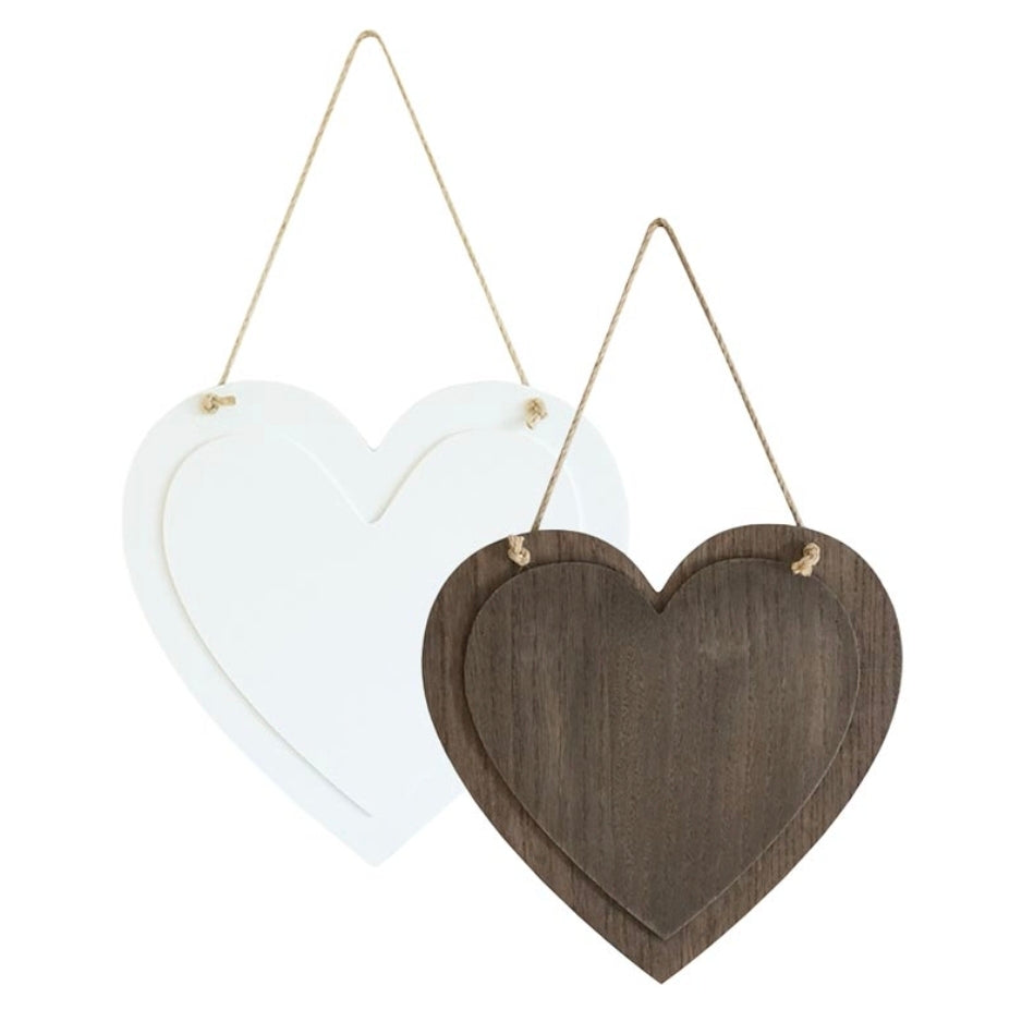 Sublimation Heart Wood Sign