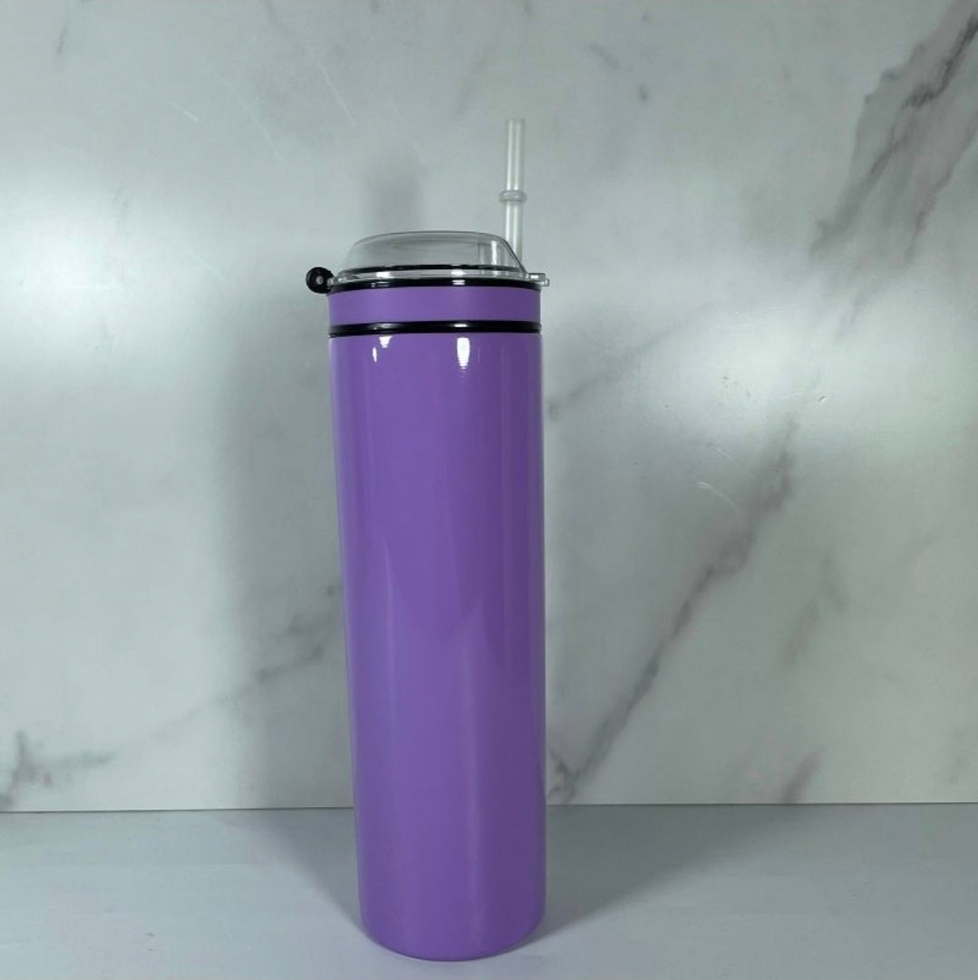 NON-SUBLIMATION 20oz Colored 2-in-1 Tumbler & Snack Holder
