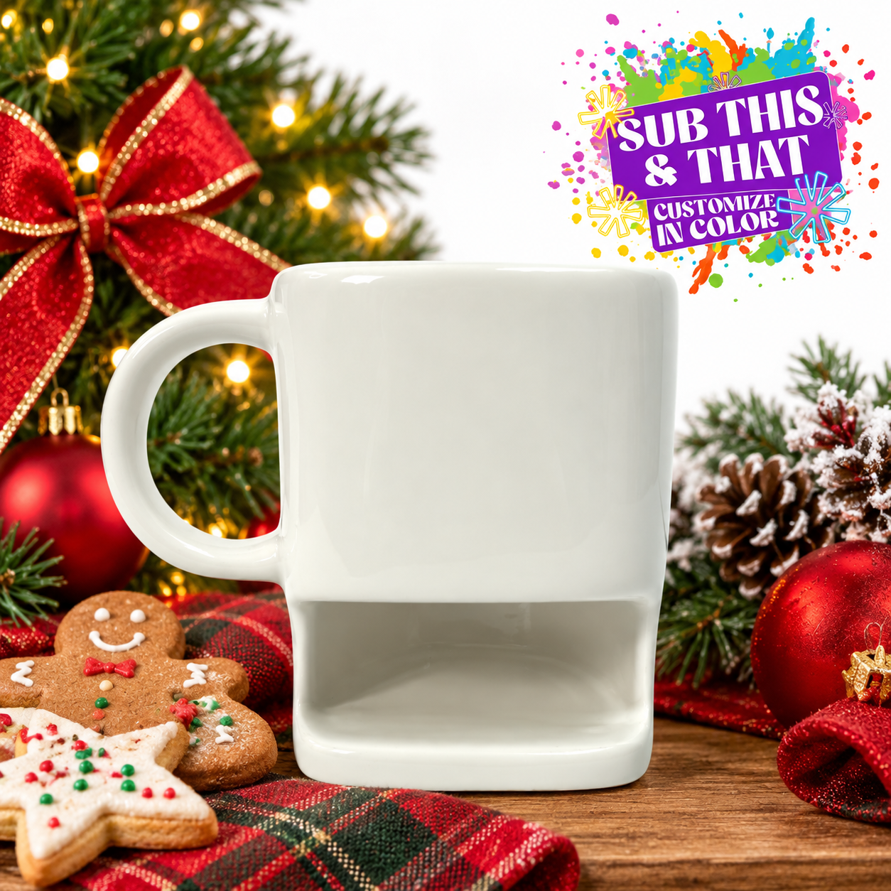 Sublimation 11oz Cookie / Snack Mug