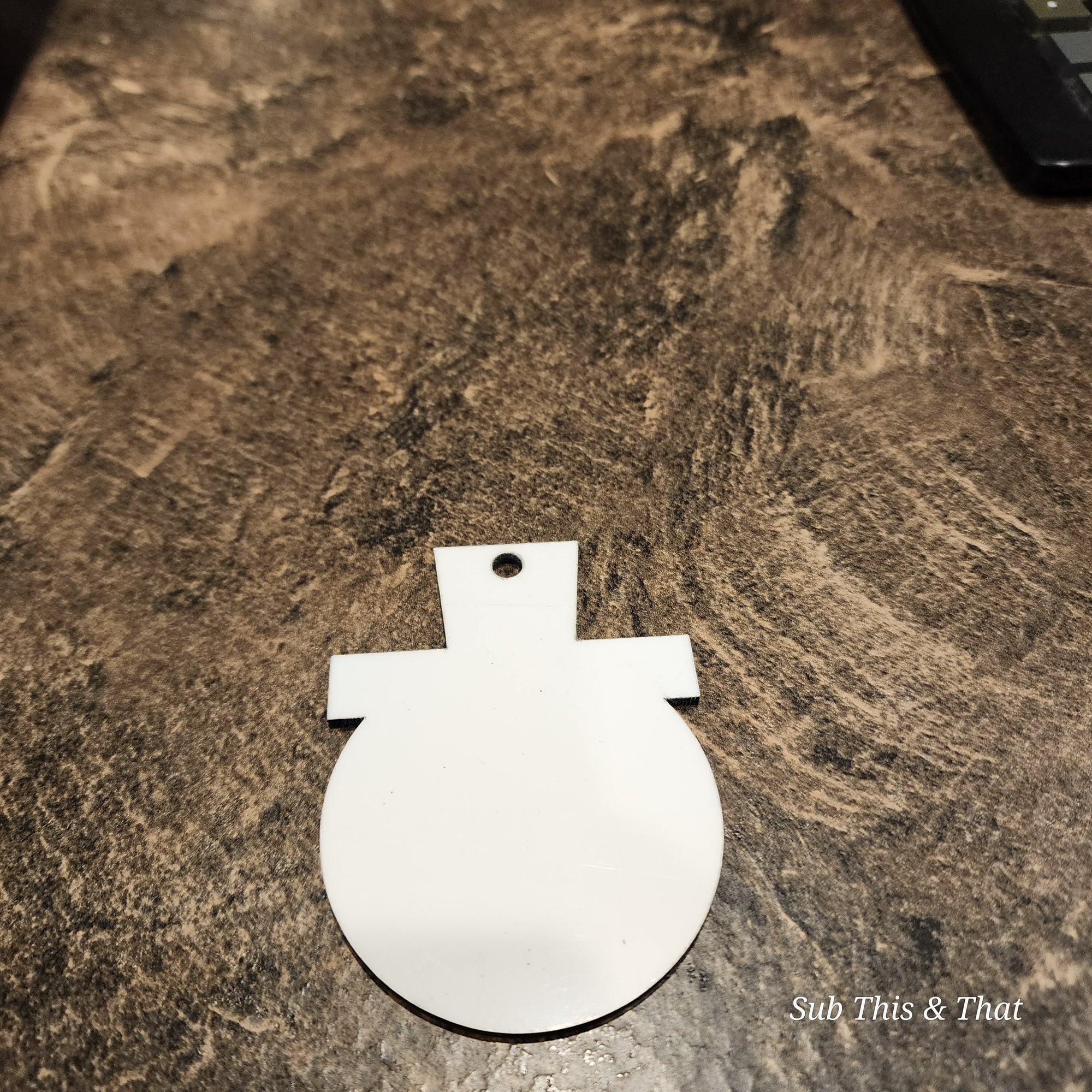 Snowman Sublimation Ornament