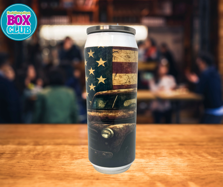 17oz Sublimation Stainless Steel Soda Can Tumbler