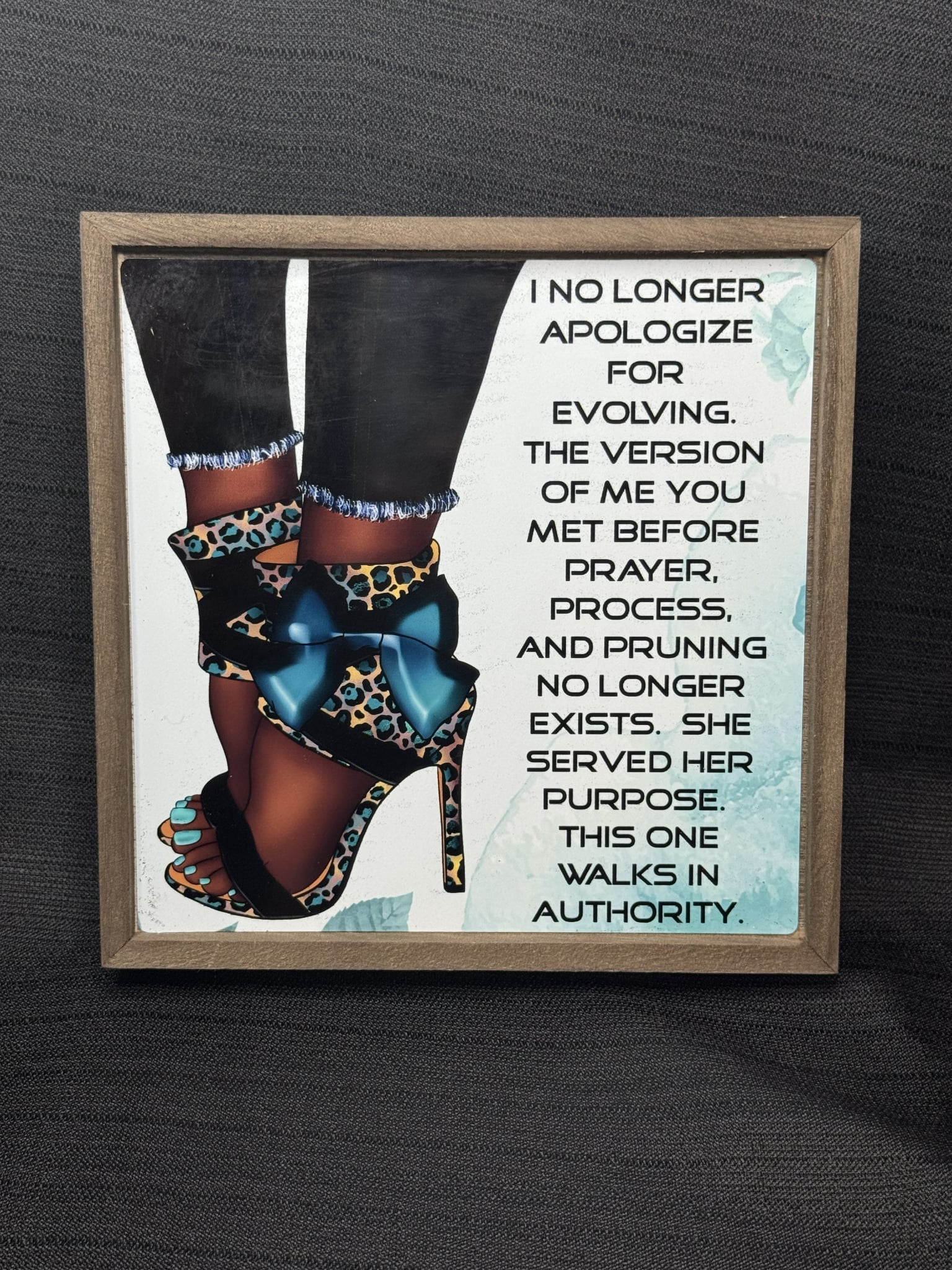 7.8" Wood Photo Block Frame – Sublimation Photo Frame with Metal Insert