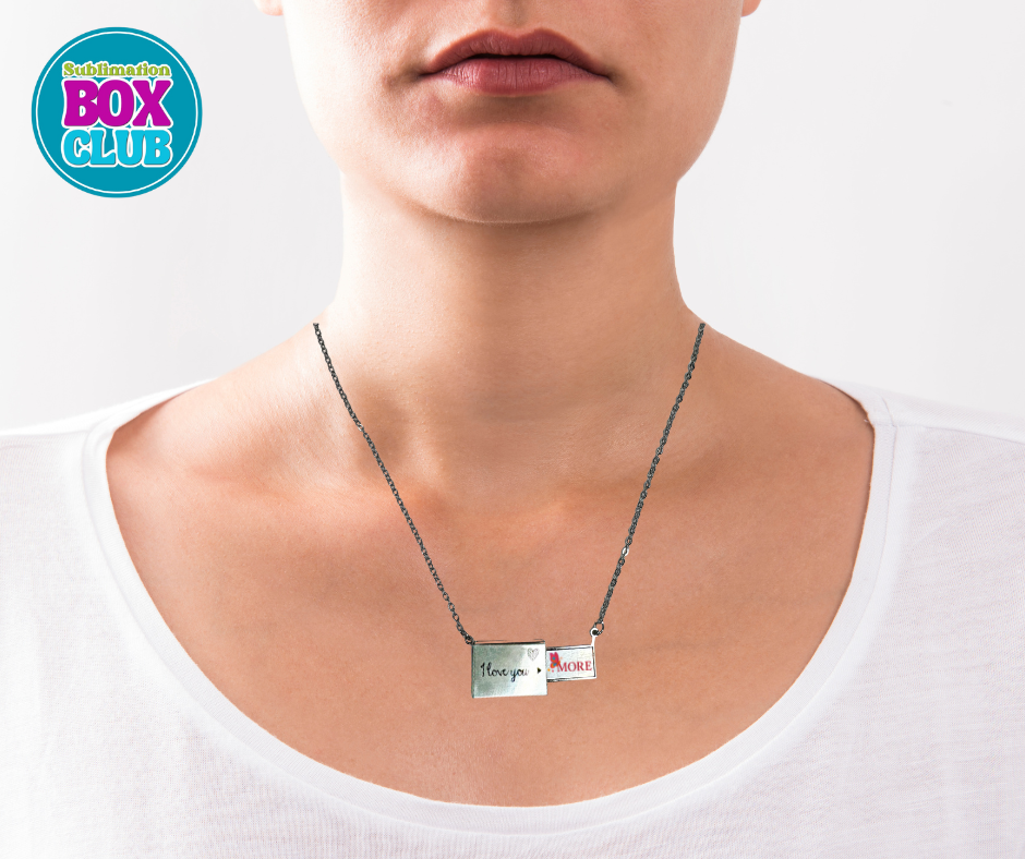 Sublimation Metal 'I LOVE YOU' Necklace