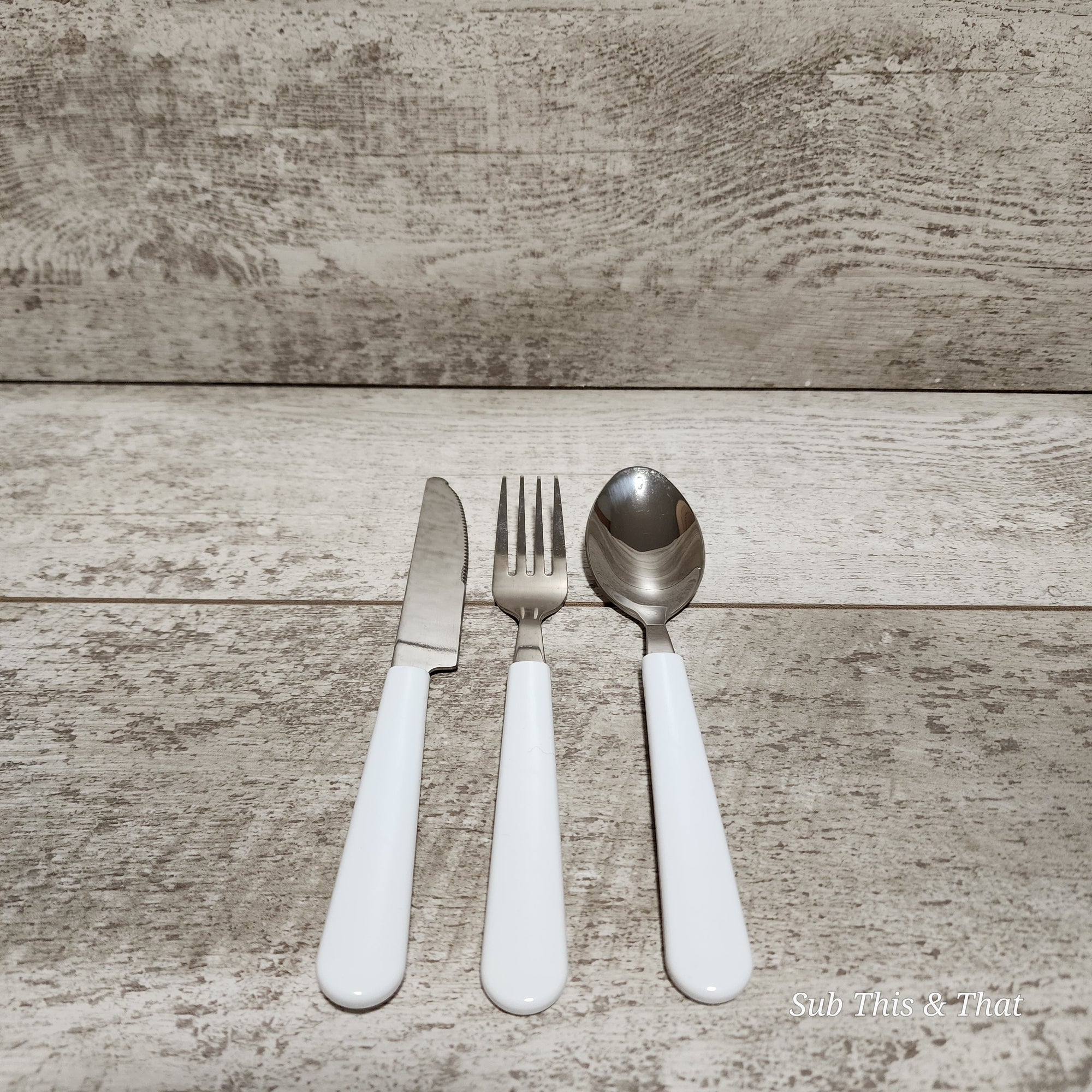 3pc Adult Sublimation Silverware Set