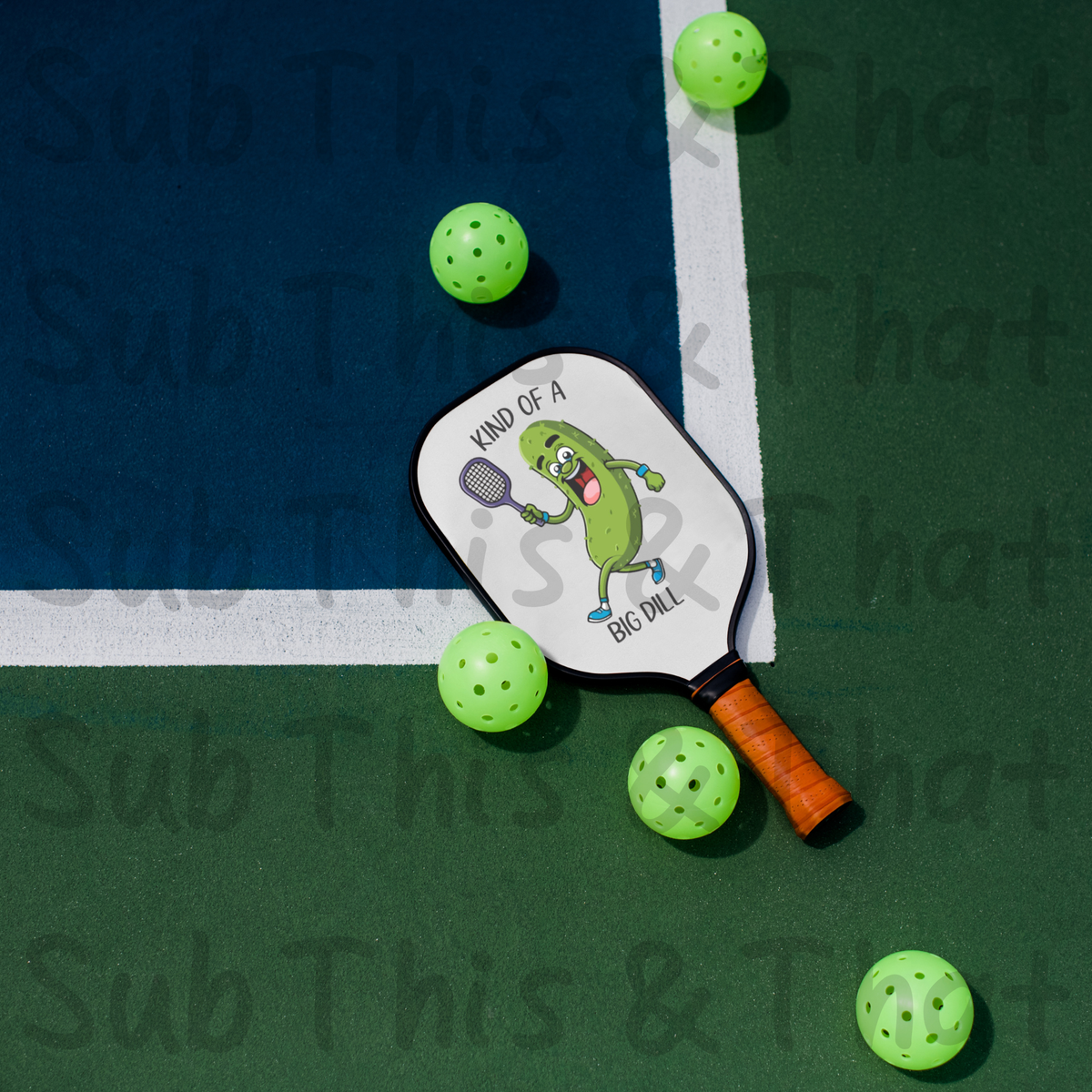 Neoprene Sublimation Pickle Ball Paddle Holder