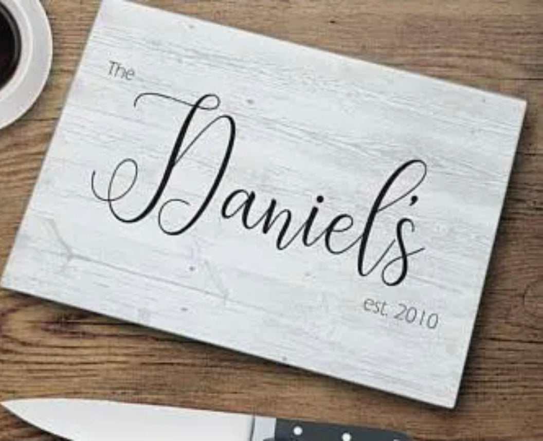 Sublimation 11" x 7.9" Tempered Glass Cutting Board / Trivet