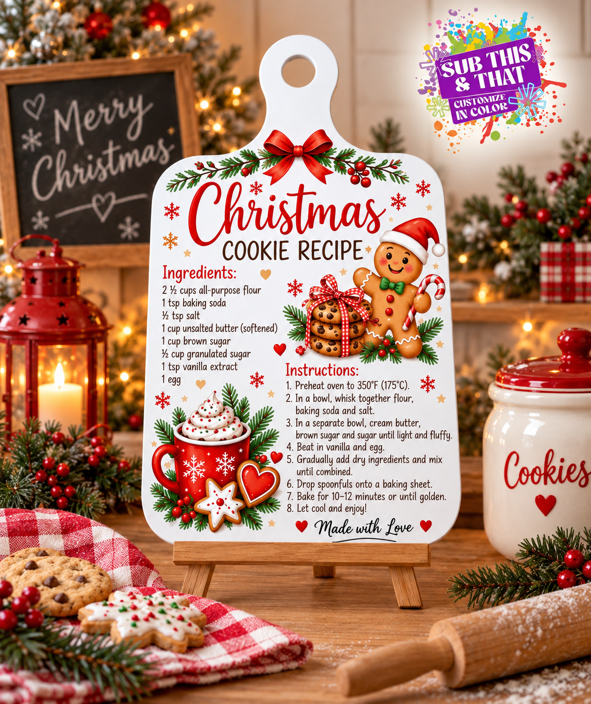 Decorative MDF Sublimation Cutting Board