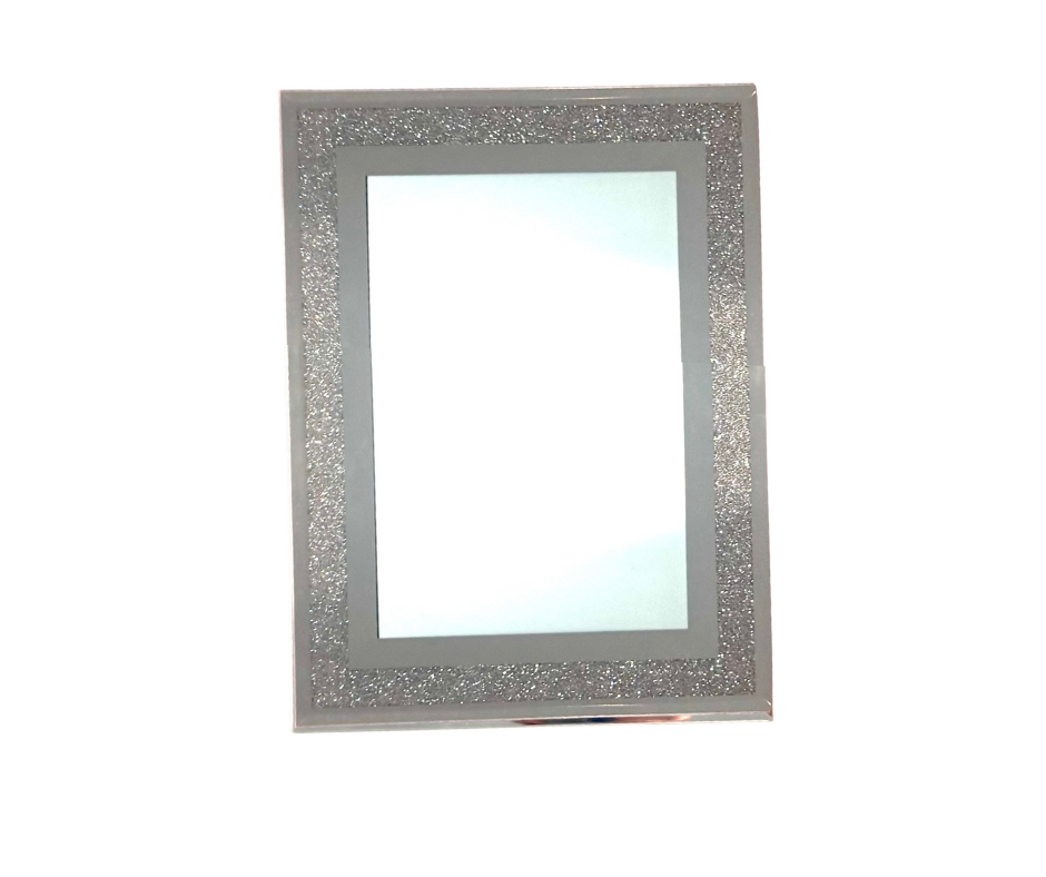 Sublimation Glitter Glass Photo Frame | 6x8 Frame with Metal Insert