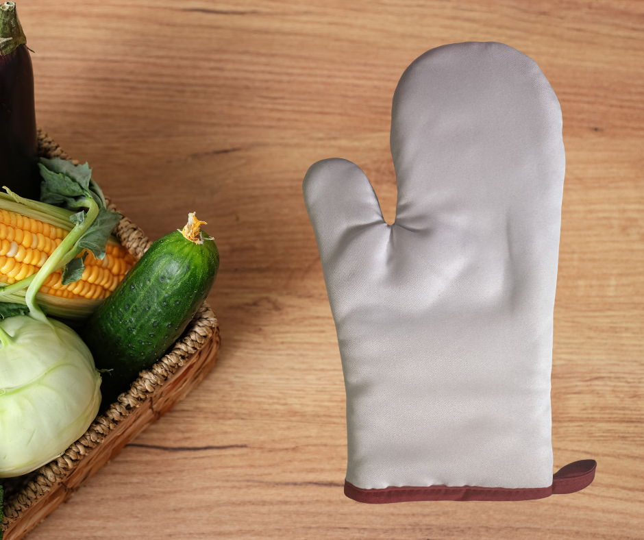 Sublimation White Pot Holder & Glove Set