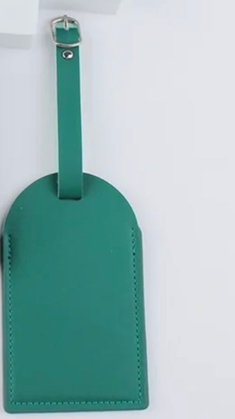 Sublimation Faux Leather Luggage Tag