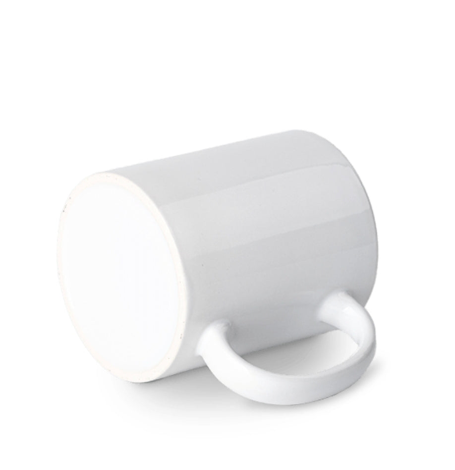 11oz Sublimation Ceramic Holiday Mug – White with Festive Interior Design + Gift Box