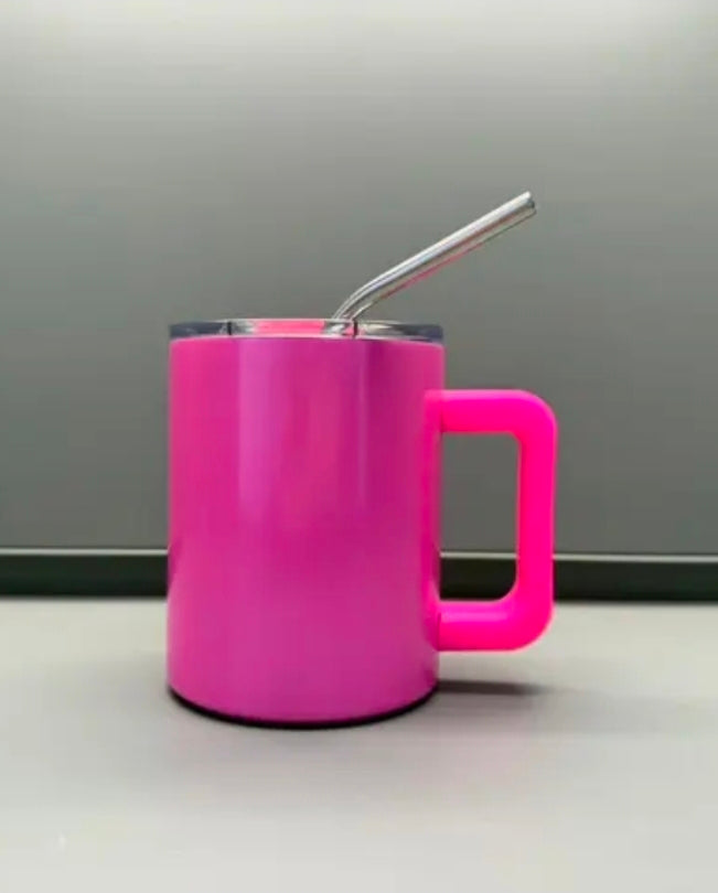 10oz Stainless Steel Sublimation Coffee Mug (Slide-Top Lid)