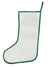 Polyester Christmas Stocking with Colored Trim – Sublimation-Ready Personalized Holiday Stocking