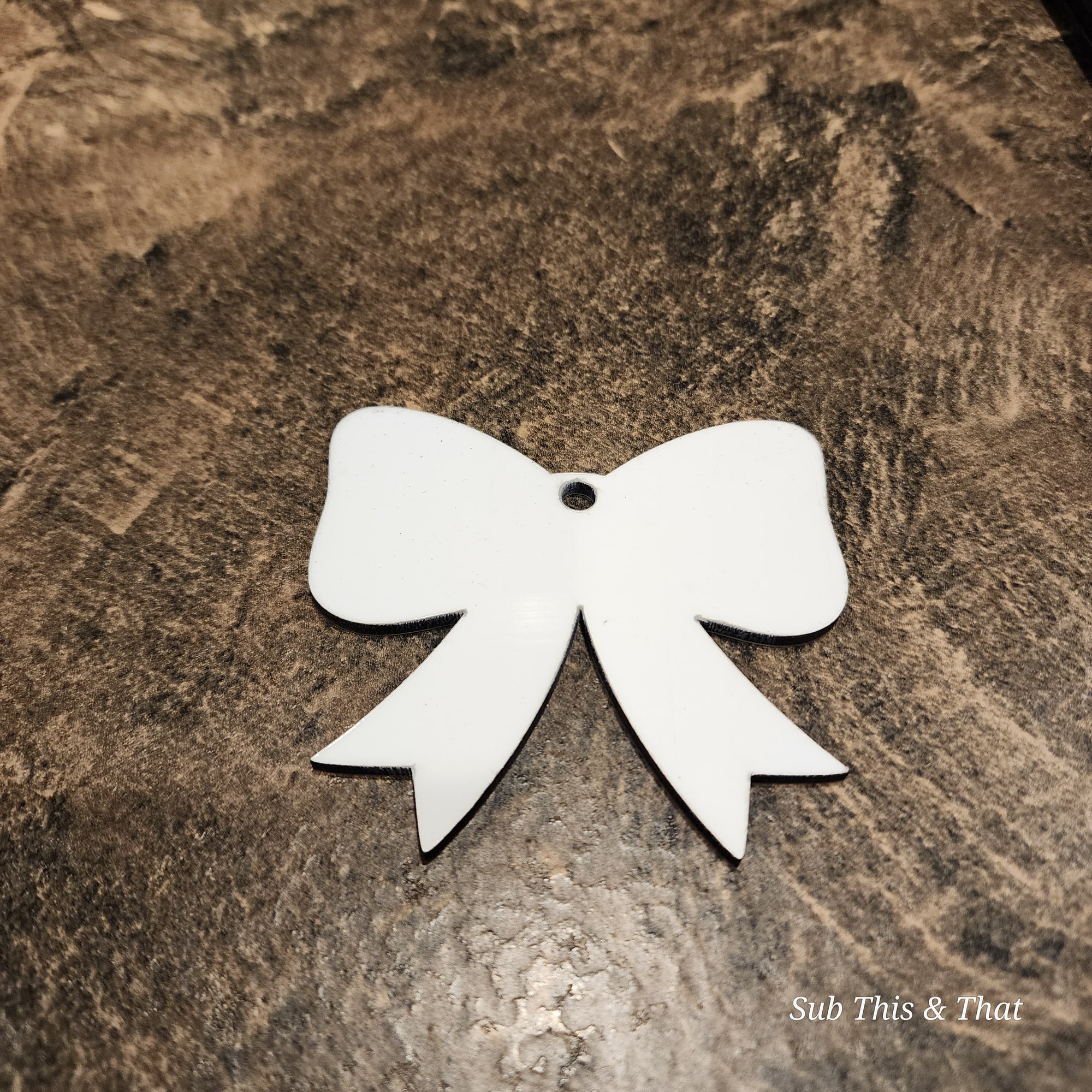 Sublimation MDF Bow Ornament