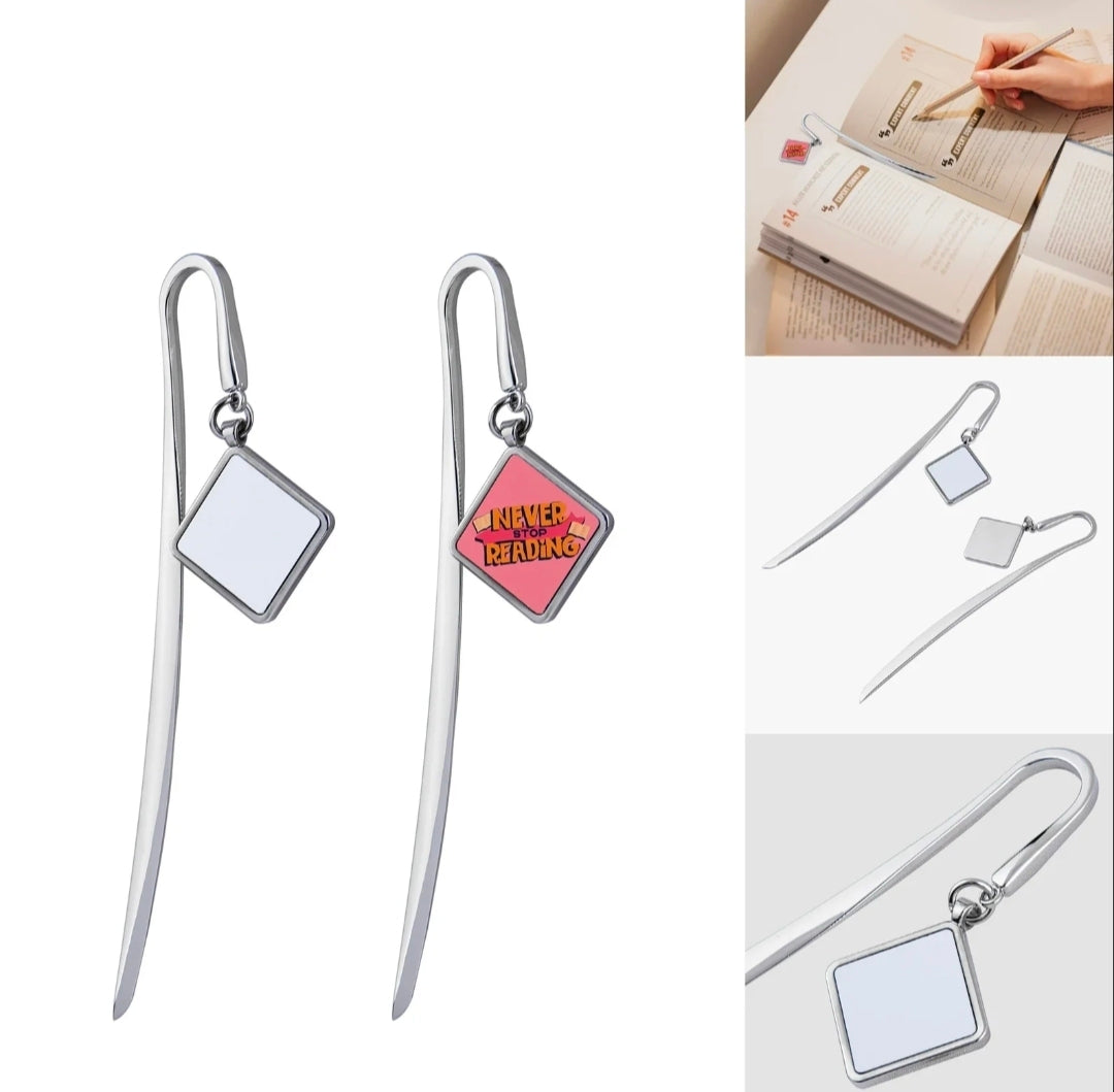 Sublimation Silver Metal Bookmark