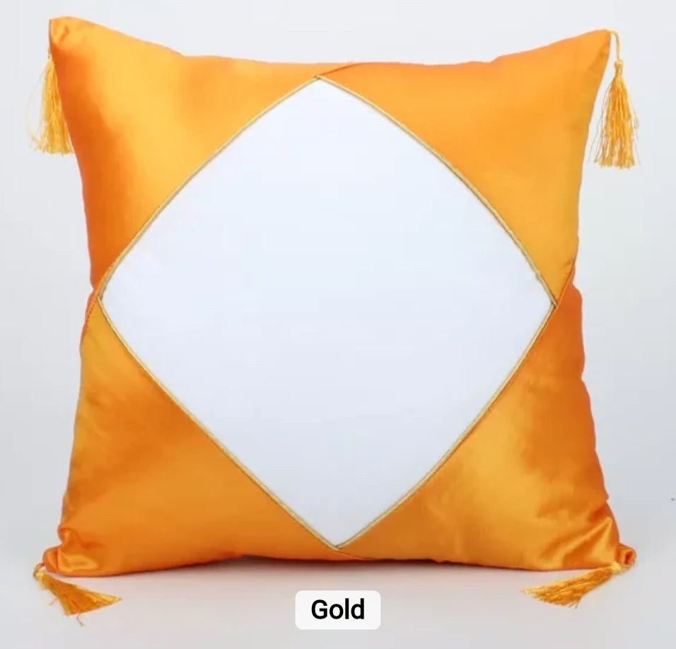 Sublimation Satin Pillow Cover With Tassels