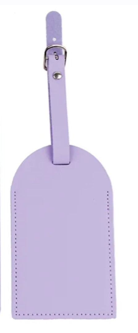 Sublimation Faux Leather Luggage Tag