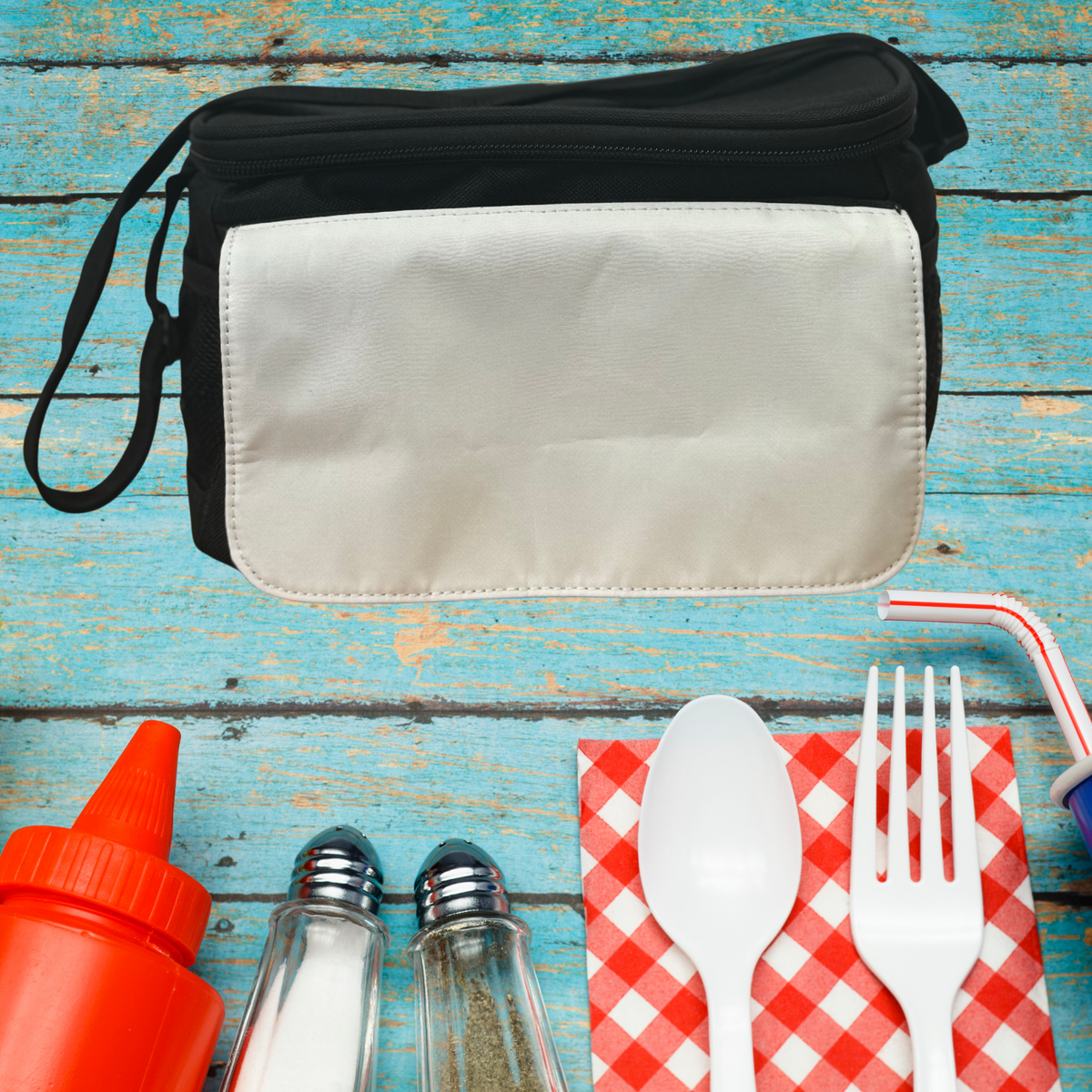 Insulated Sublimation Lunch / Cooler Bag With Adjustable Carrying Strap