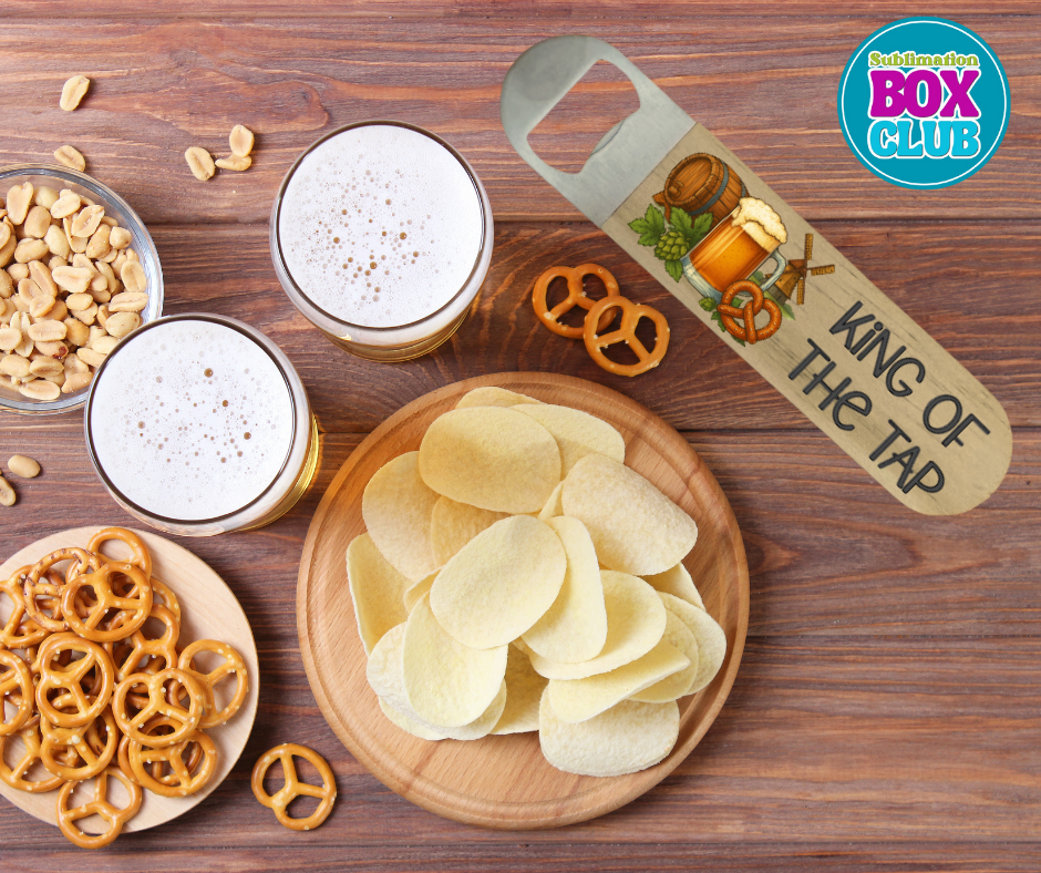 Sublimation Bottle Opener – Double-Sided Wooden Handle with Stainless Steel