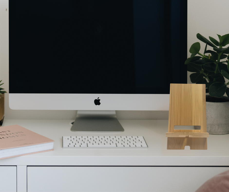 Sublimation Bamboo Mobile Phone Stand – Fits iPhone & Android, 5.5" x 3.6"
