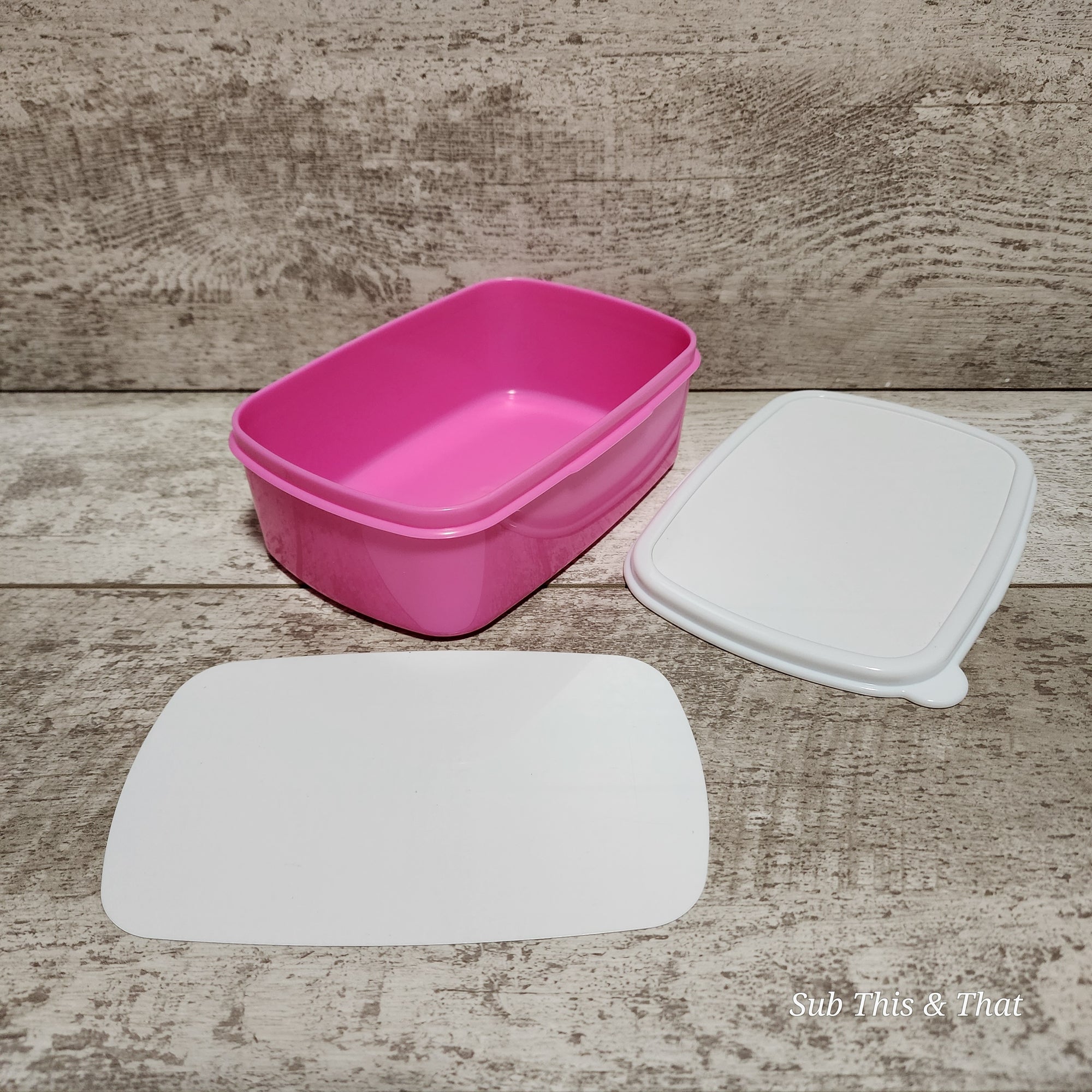 Plastic Snack Container Without Divider