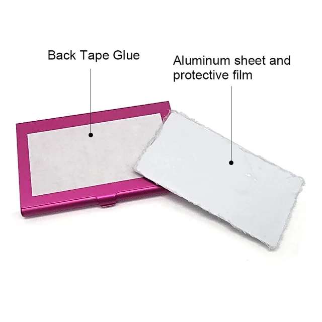 Sublimation Colored Metal Business Card Holder