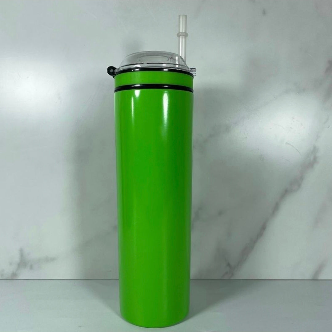 NON-SUBLIMATION 20oz Colored 2-in-1 Tumbler & Snack Holder