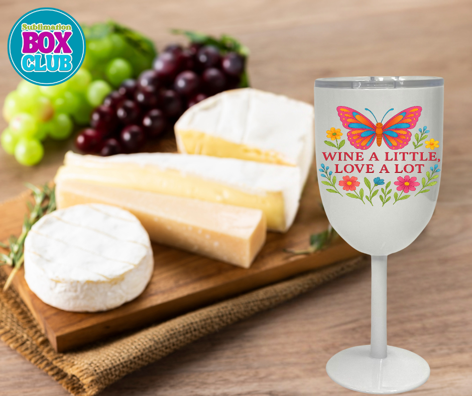 10oz Stainless Steel Sublimation Wine Flute Tumbler