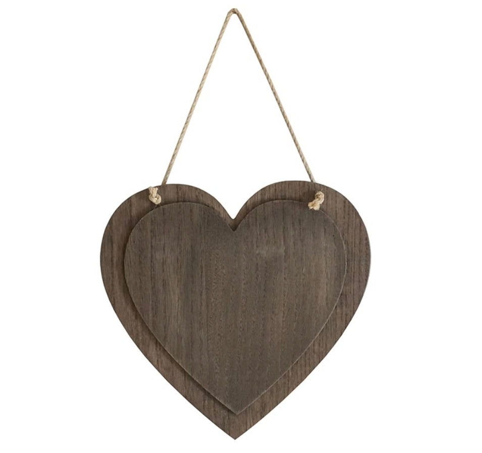 Sublimation Heart Wood Sign