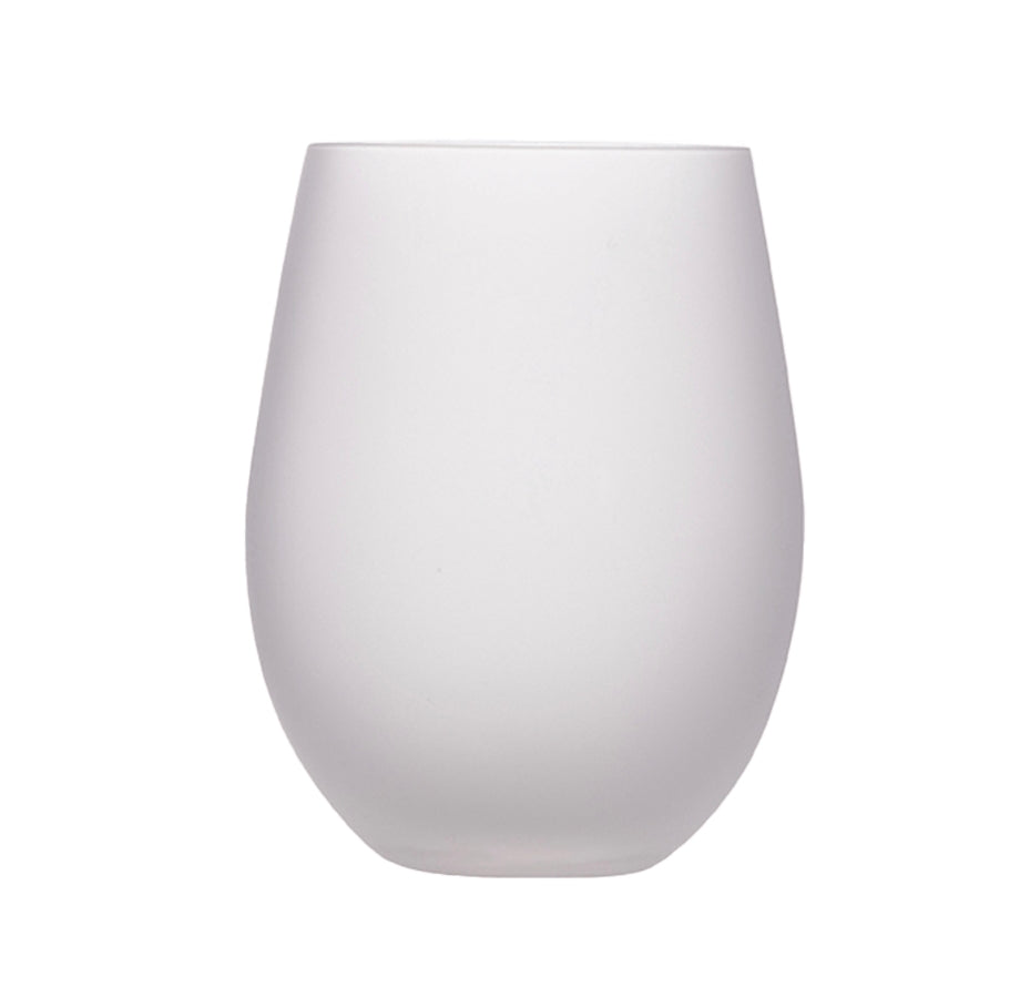 17oz Sublimation Frosted Glass Wine Tumbler