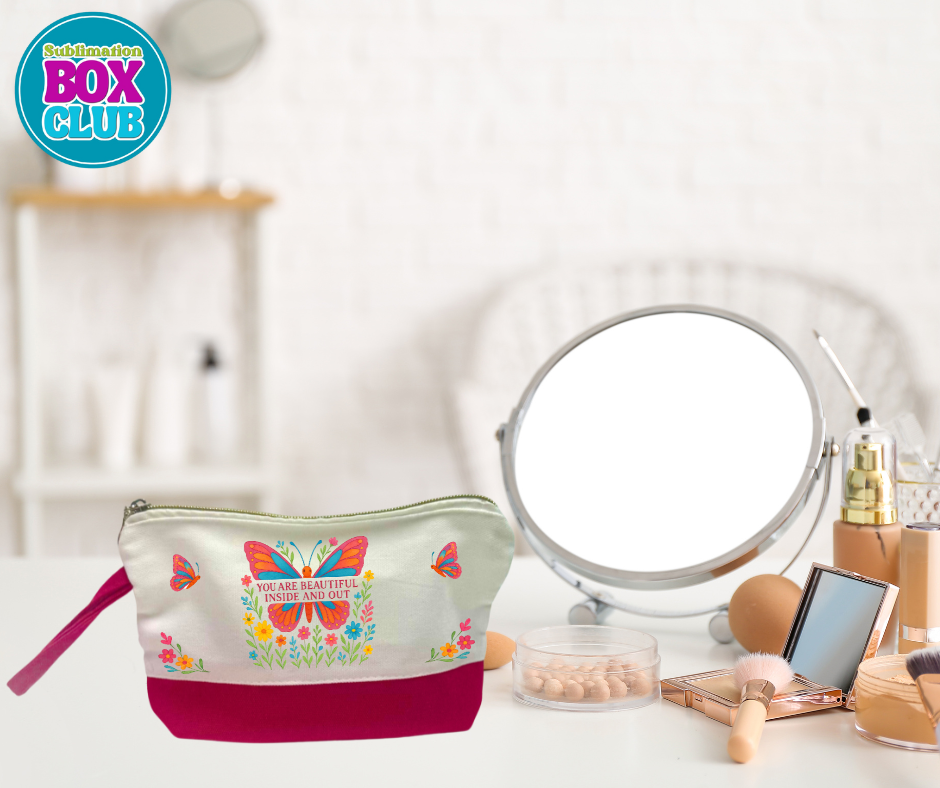 Sublimation Color Block Cosmetic Bag