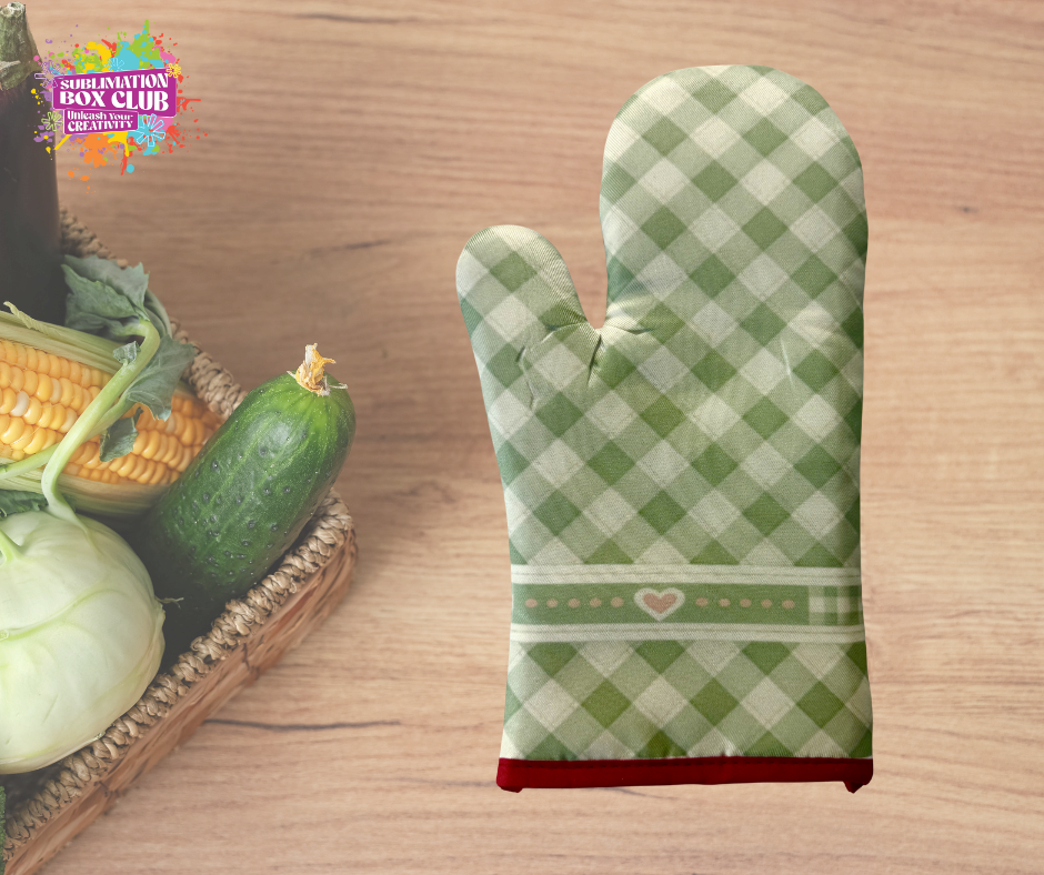 Sublimation White Pot Holder & Glove Set
