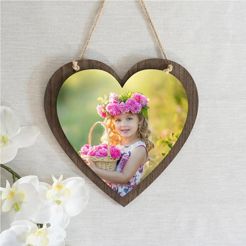 Sublimation Heart Wood Sign