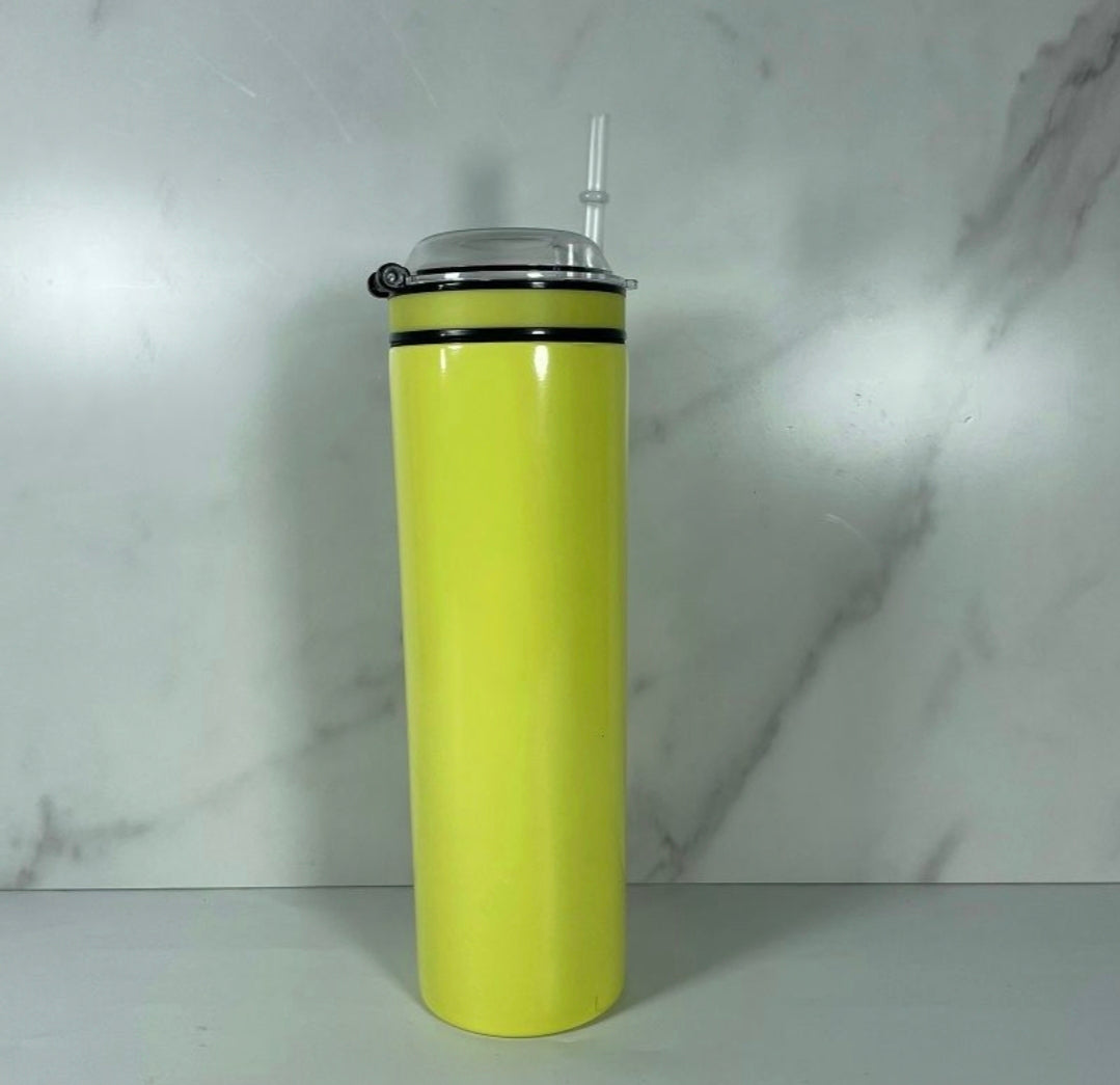 NON-SUBLIMATION 20oz Colored 2-in-1 Tumbler & Snack Holder