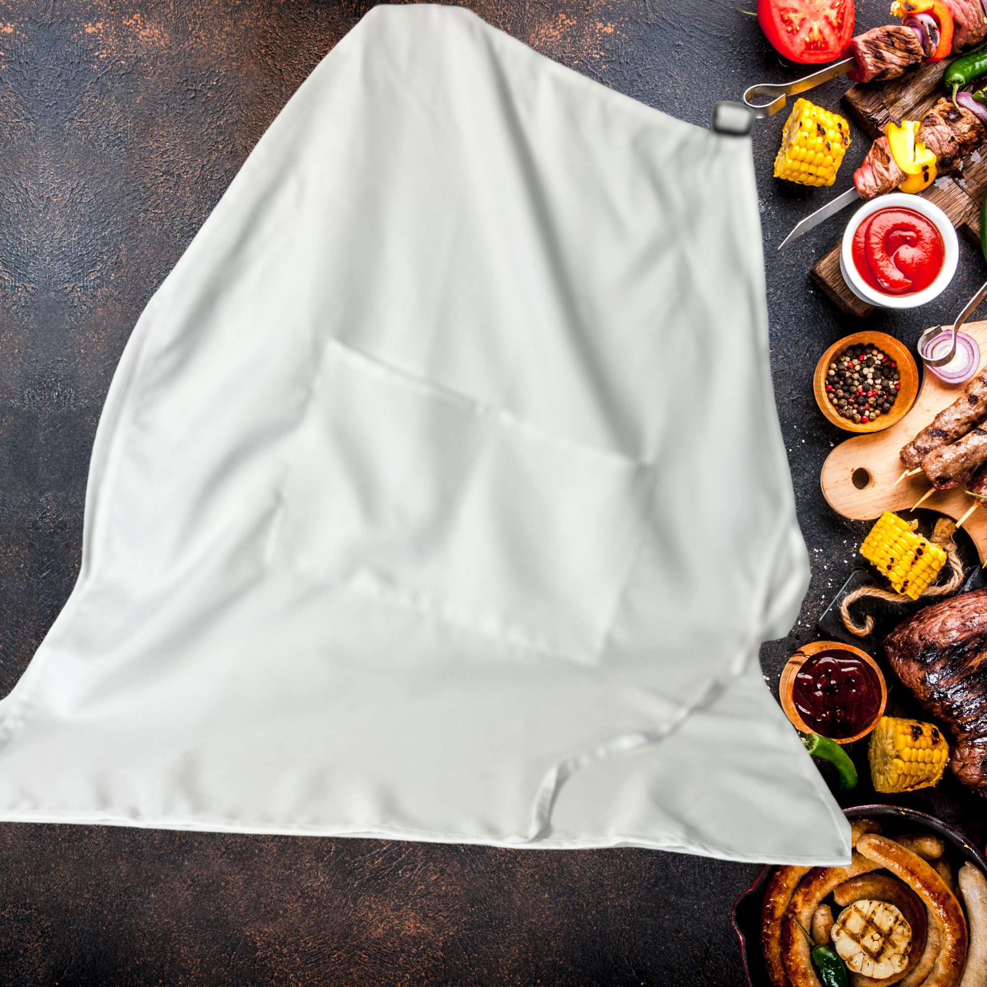 Sublimation White Polyester Apron