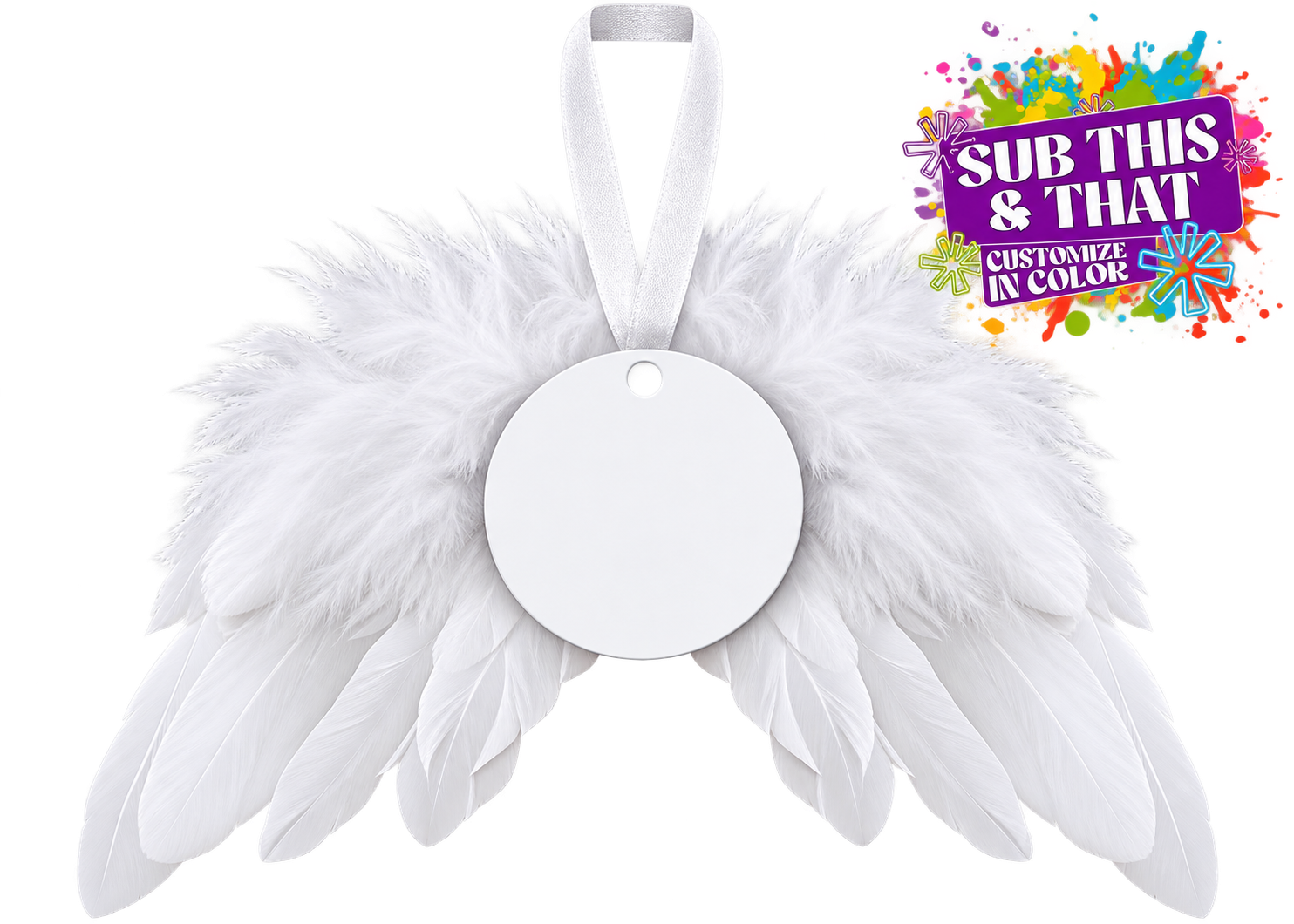 Christmas Angel Wings Ornament
