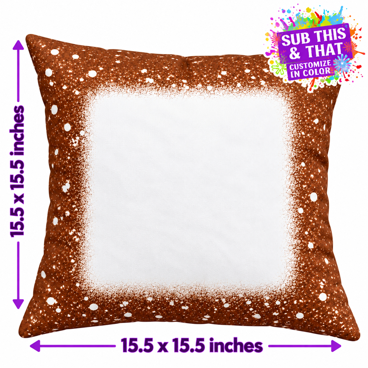 Bleach Faux Pillow Cover