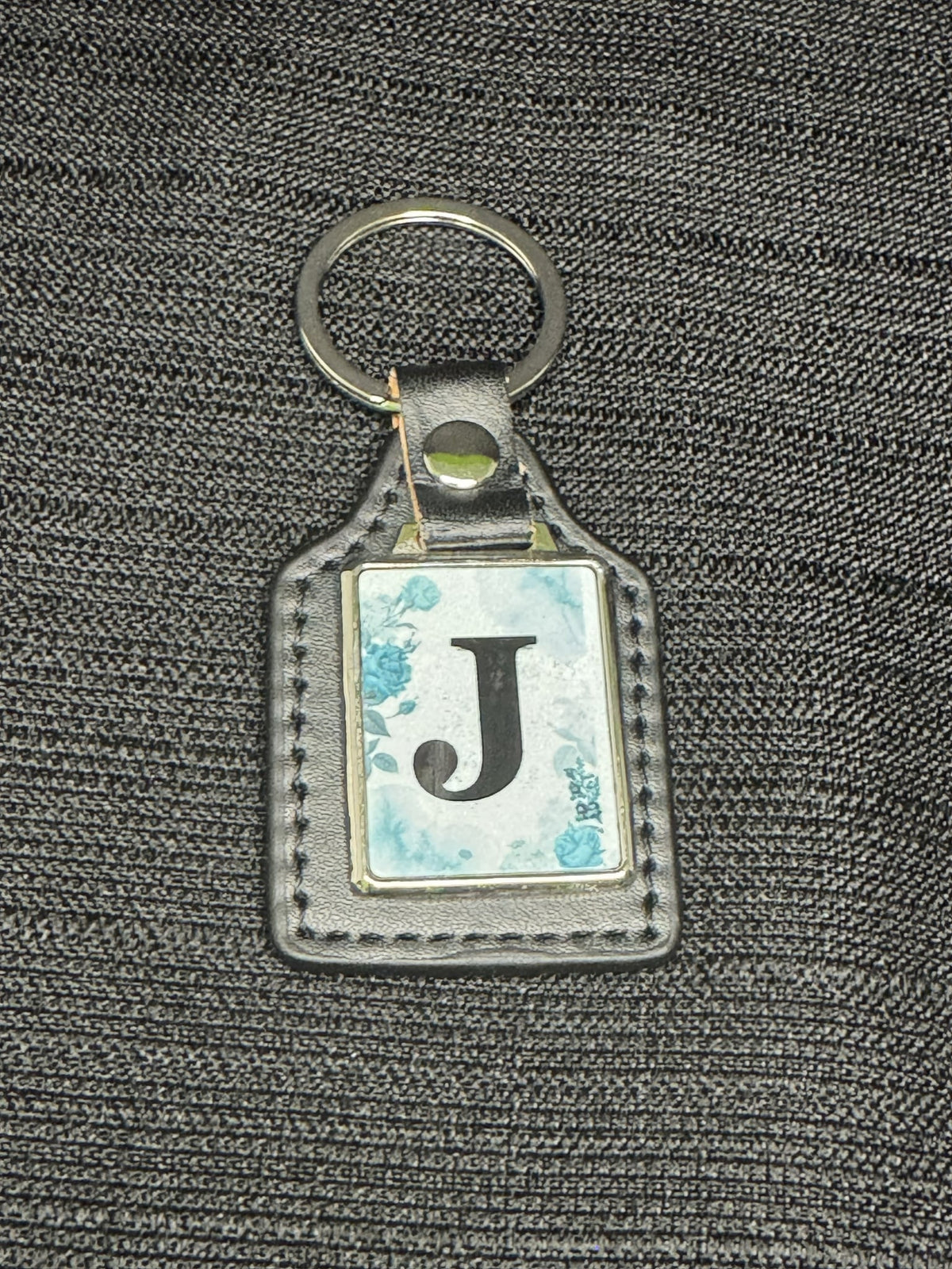 Leather Square Keychain with Sublimation Metal Insert + Gift Box