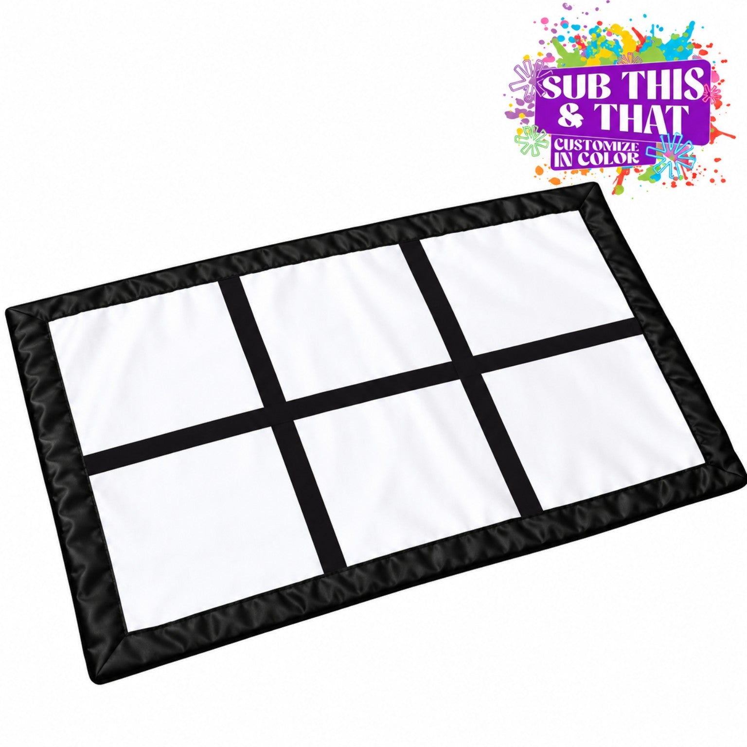Sublimation Satin Pillow Cover-6 Panel