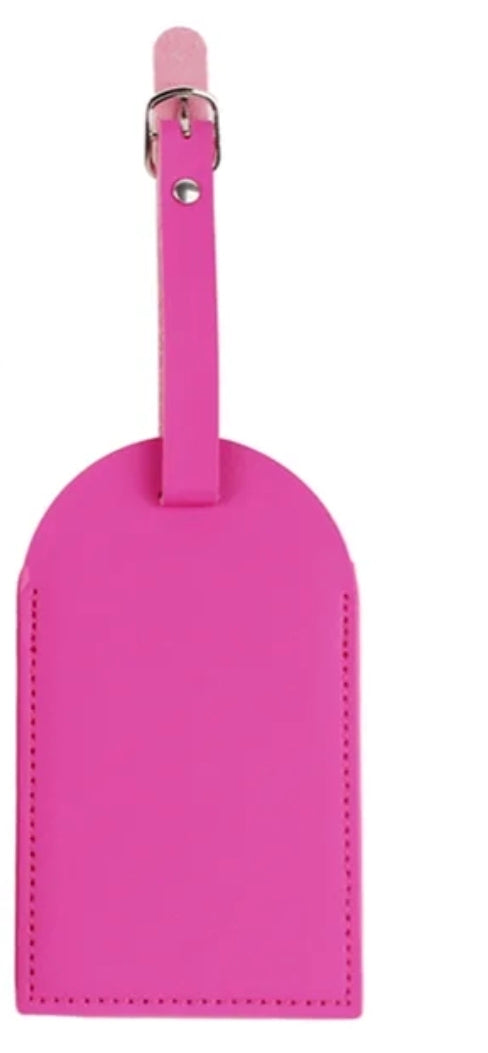 Sublimation Faux Leather Luggage Tag