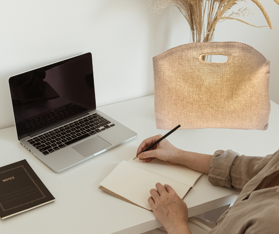 Sublimation Linen Laptop Bag – 15.75" x 12", Double-Sided, with Handle