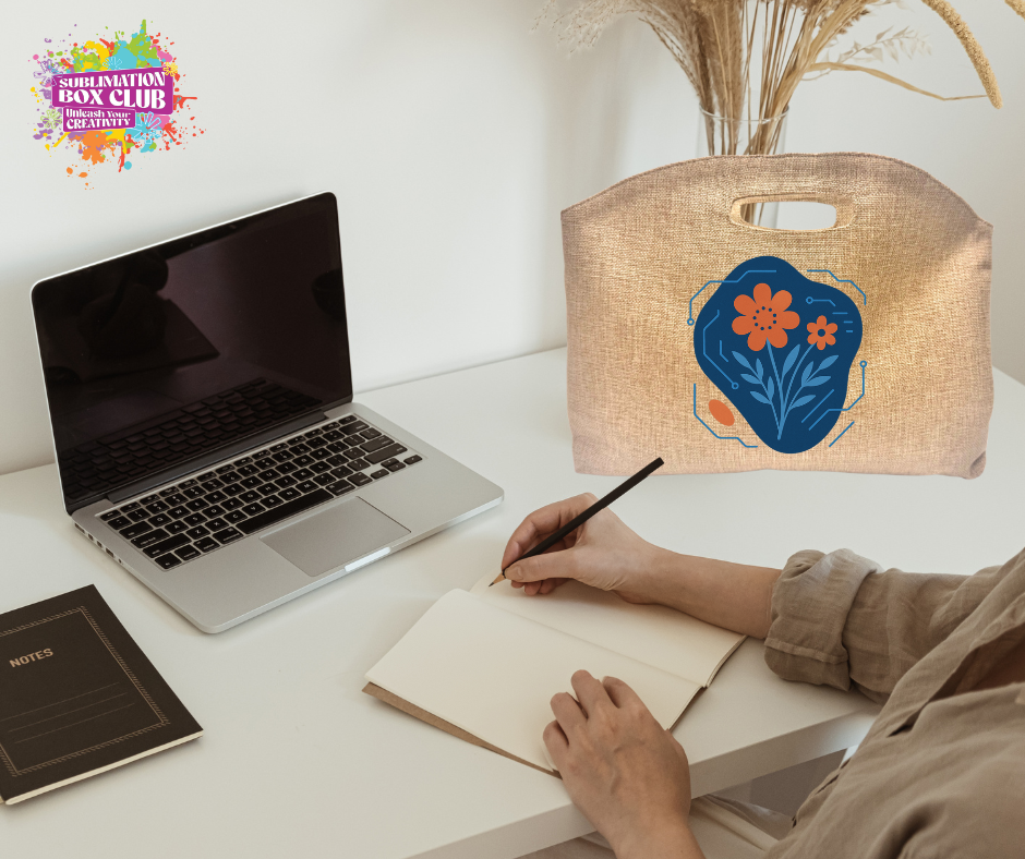 Sublimation Linen Laptop Bag – 15.75&quot; x 12&quot;, Double-Sided, with Handle